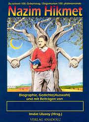 Buchcover einer Biographie über Nazim Hikmet (Verlag Anadolu)