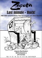 Anzeige für den Buchladen Zapata, Kiel